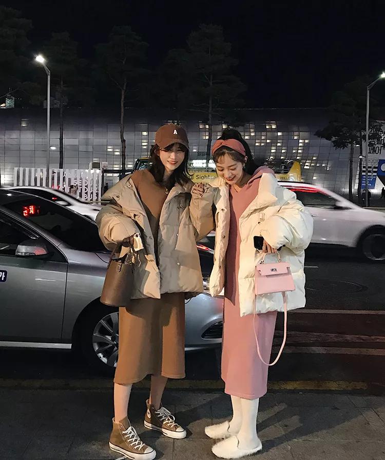 韩系欧尼风衣外套,韩国欧尼黑色大衣搭配