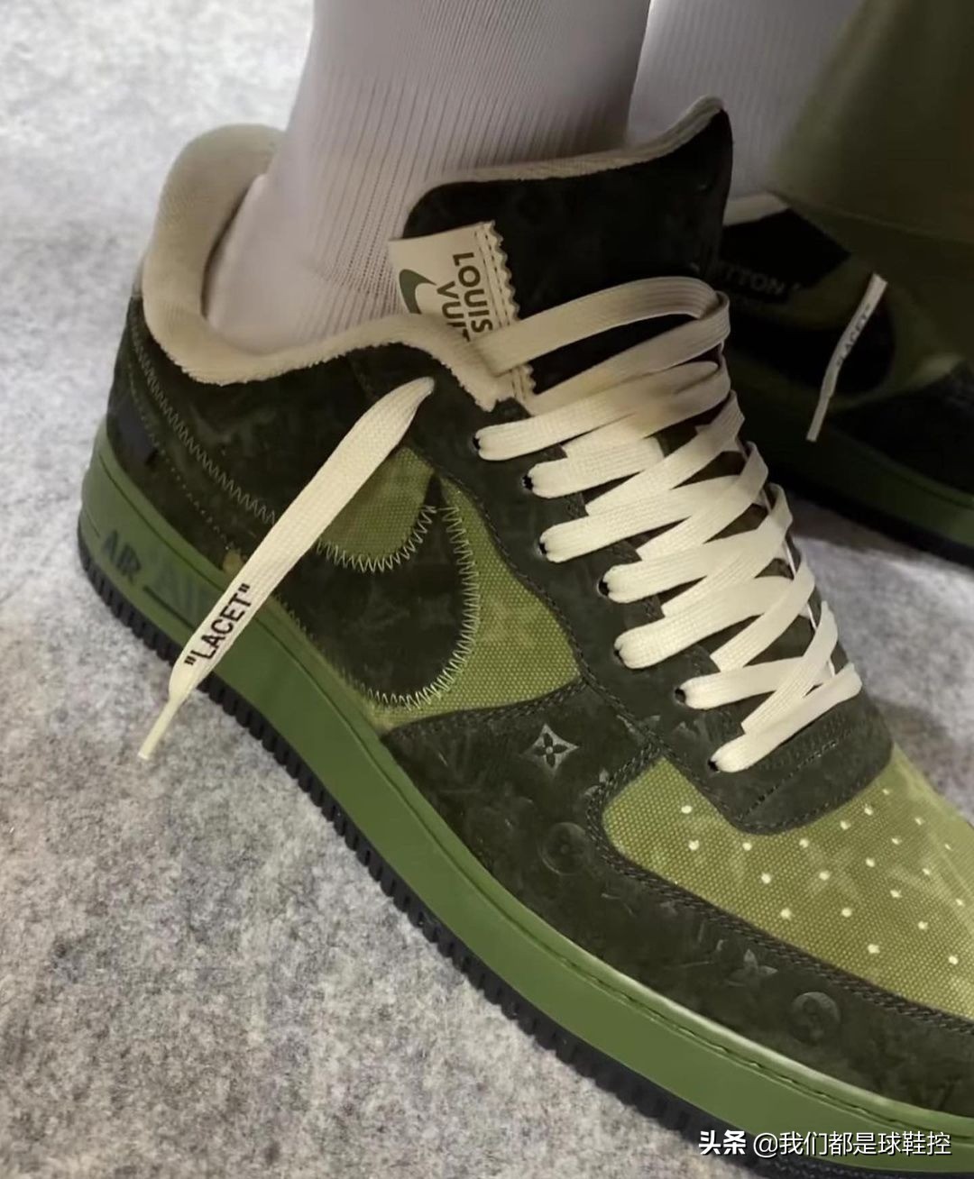 lv联名nikeaf1,nike和lv联名af1蓝色