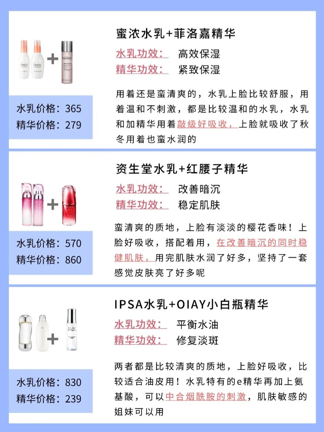 水乳精华使用顺序,水乳精华套装推荐
