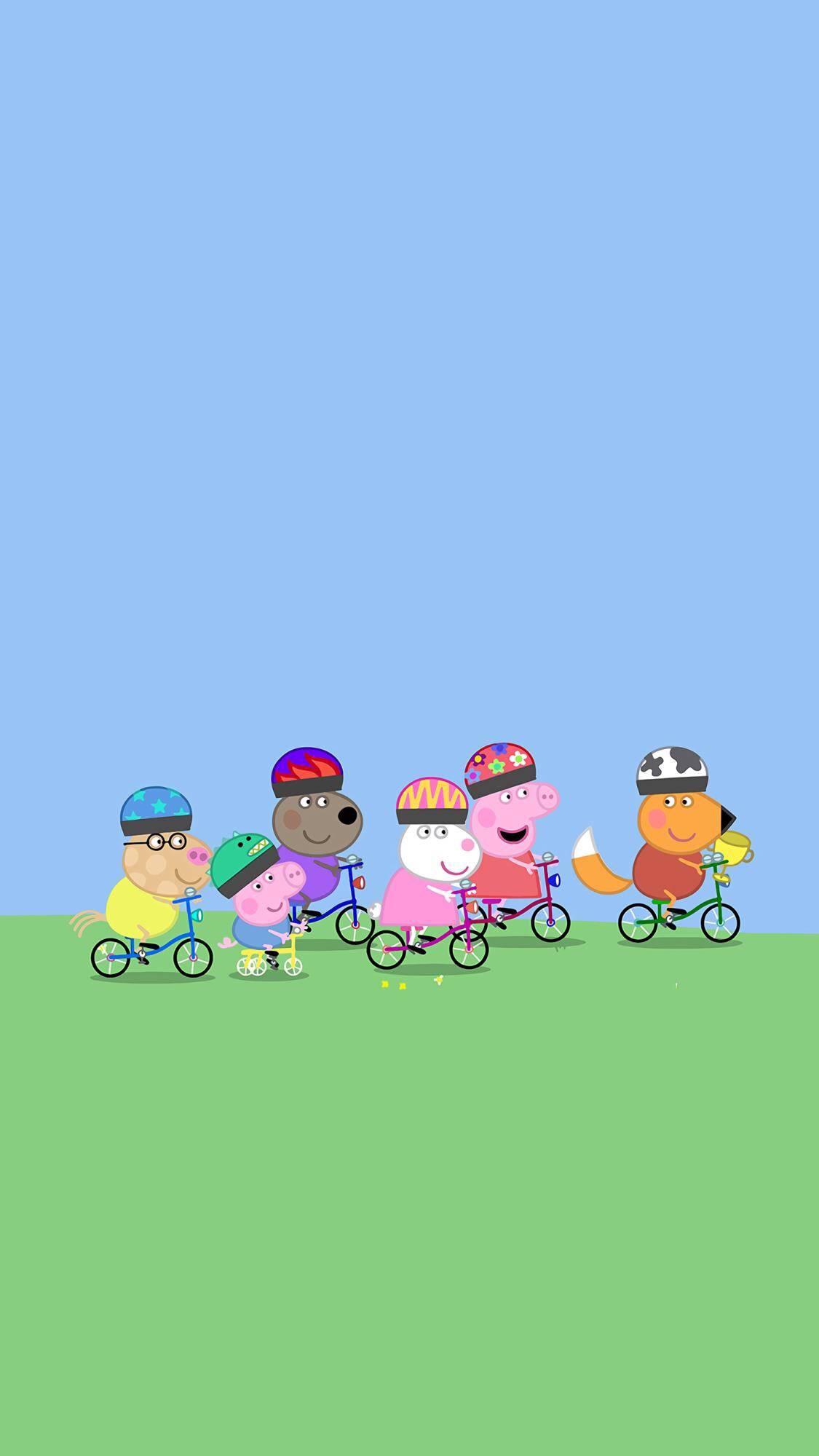 小猪佩奇运动图片大全,小猪佩奇和他的朋友壁纸