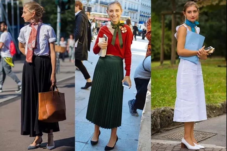 丝巾的5种时髦系法学起来,春季丝巾系法大全搭配大衣