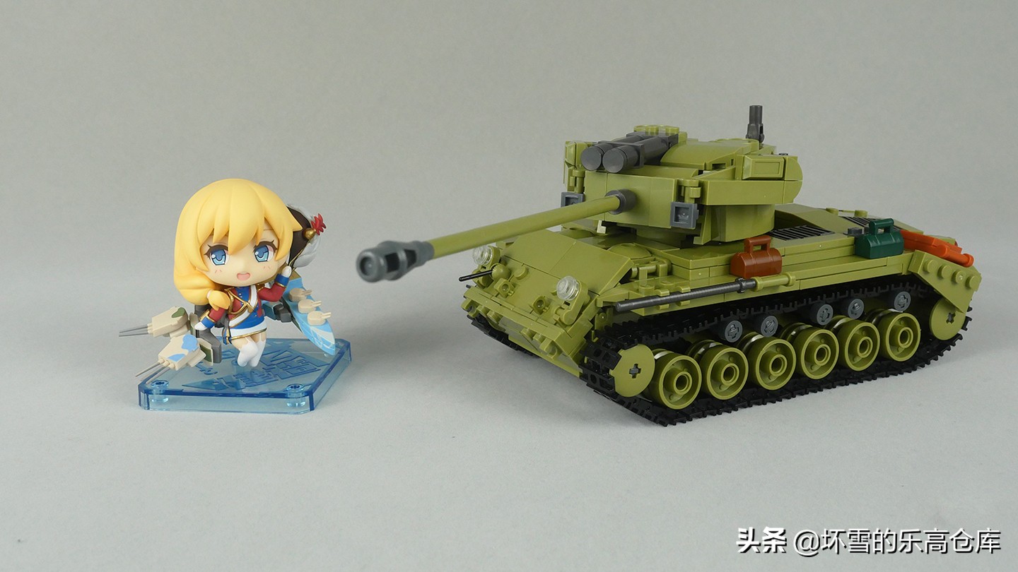 射豹勇士：小鲁班积木M26潘兴二合一套件评测
