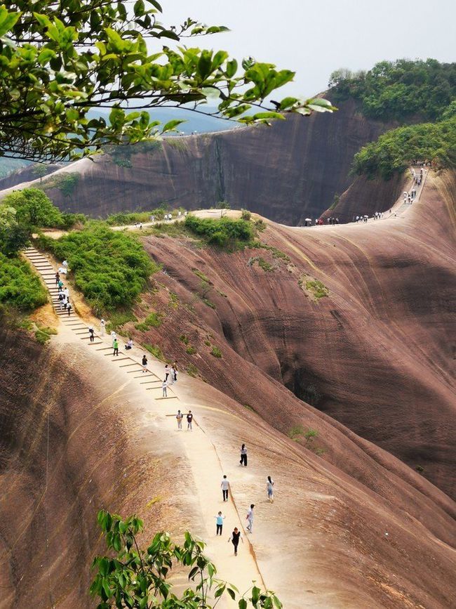 湖南郴州丹霞地貌,郴州丹霞地貌飞天石一游