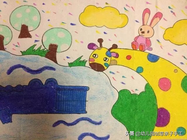 上百张幼儿园创意儿童画,儿童绘画创意3-6岁童年童画