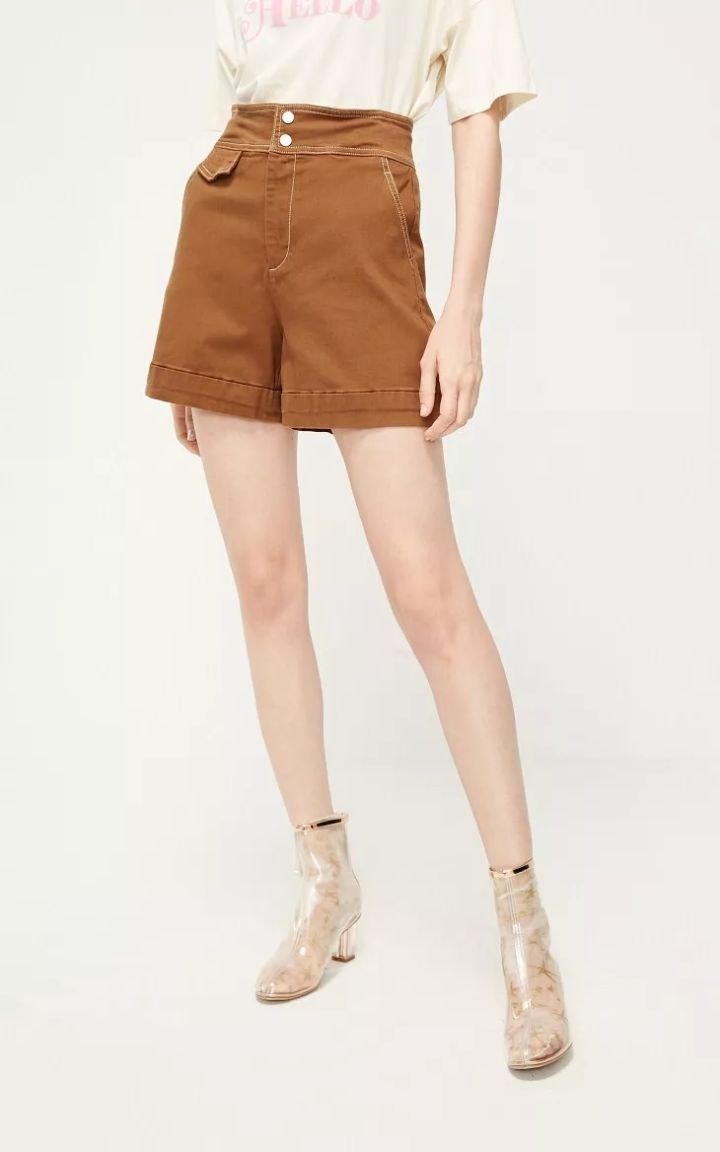 迪士尼联名格子裤正品,moussy迪士尼联名刺绣