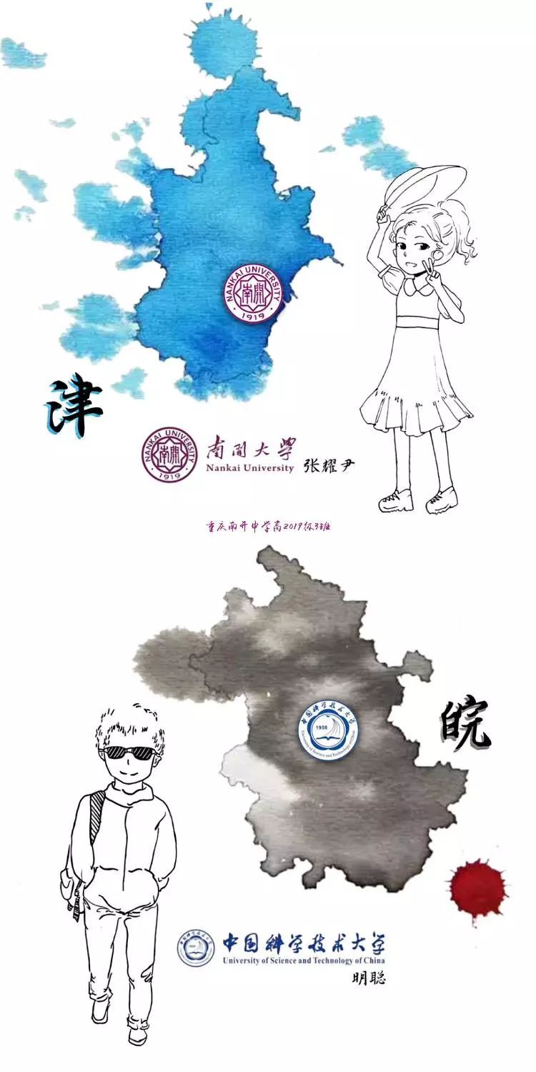 重庆南开中学1990级七班毕业照,南开毕业去向图