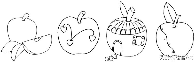 手把手教简笔画手帐素材,简笔画小猪猪超可爱手帐边框图案