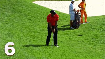 老虎伍兹生涯最佳一杆进洞,2017-2018赛季十佳球