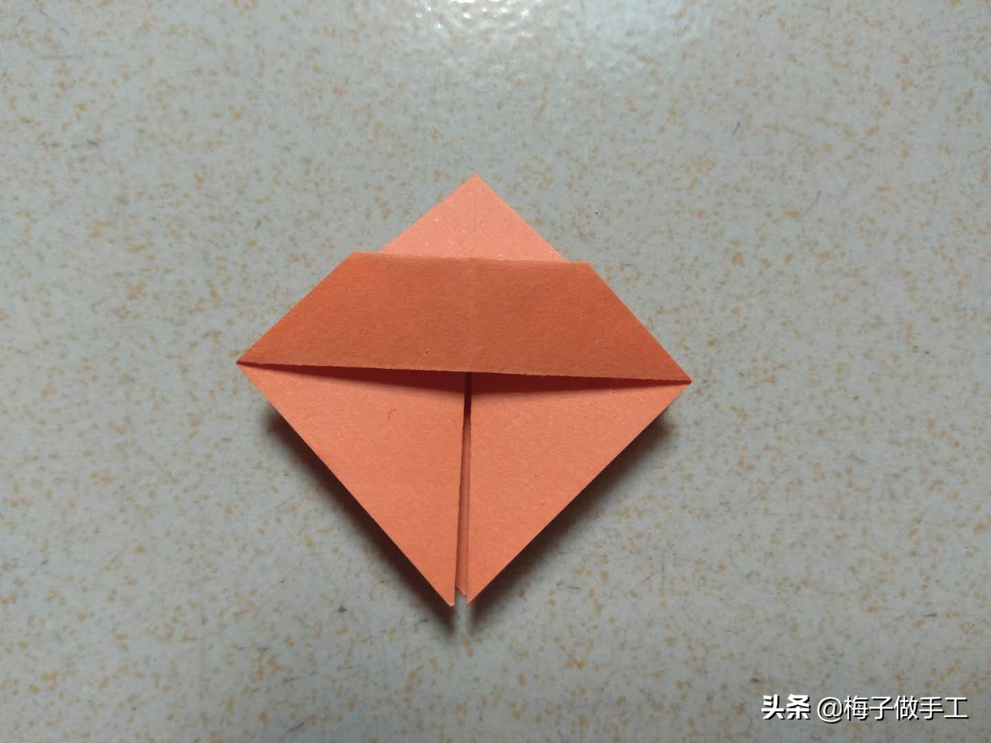 儿童折纸折一个小帽子,折纸手工折帽子