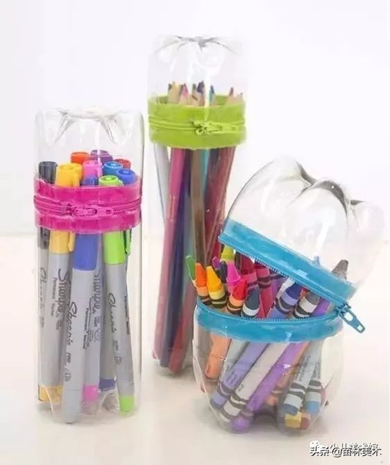 塑料瓶变废为宝手工制作垃圾桶,洗衣液塑料瓶手工制作大全创意