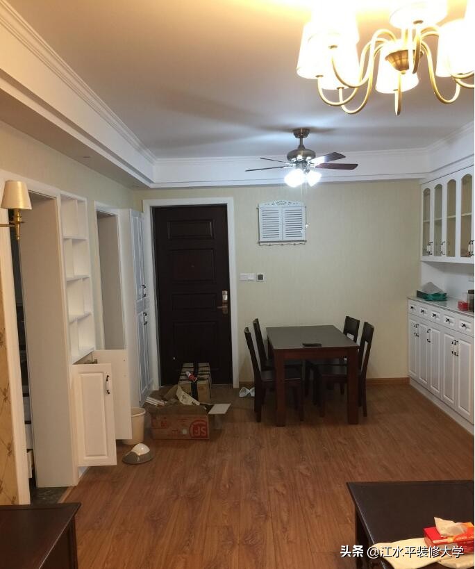 南京中海国际社区,116平新房装修,自己设计的混搭美式风格小家