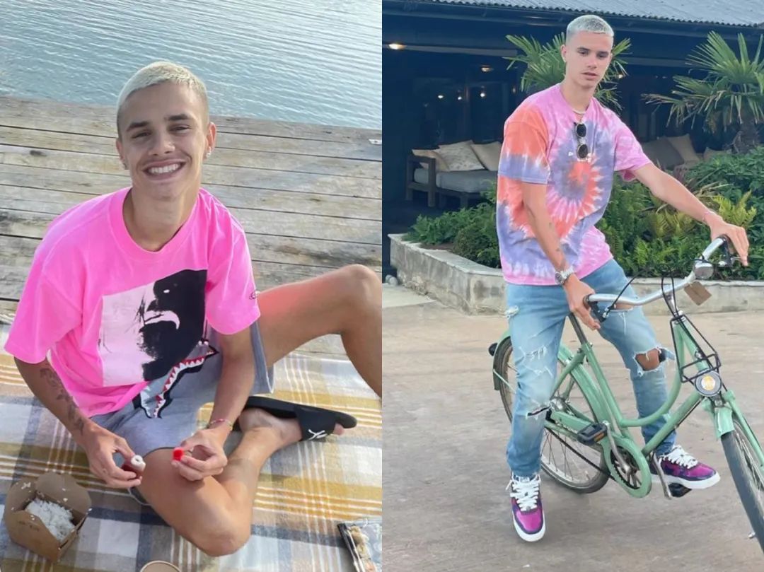 贝克汉姆和大儿子互相嫌弃,贝克汉姆小七大变样