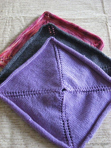 棒针编织漂亮的方块毯子,编织毯子棒针花样左右交叉