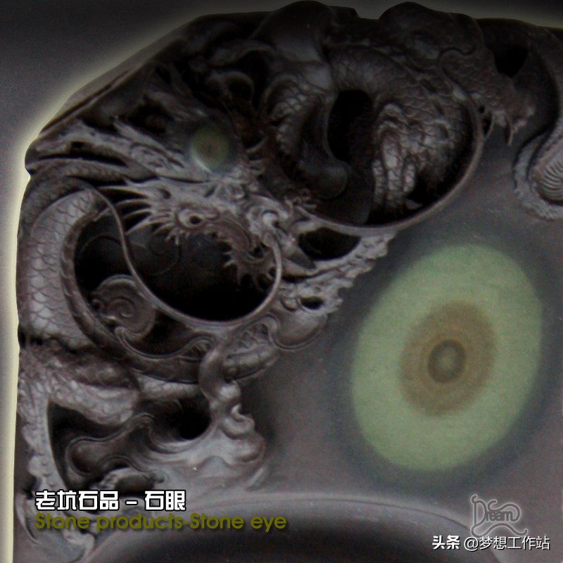 端砚三大名坑之一麻子坑原石,端砚老坑大西洞鉴别图片