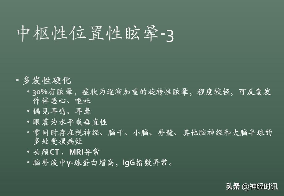 良性位置性眩晕诊断和治疗指南,良性阵发性位置性眩晕的诊断标准
