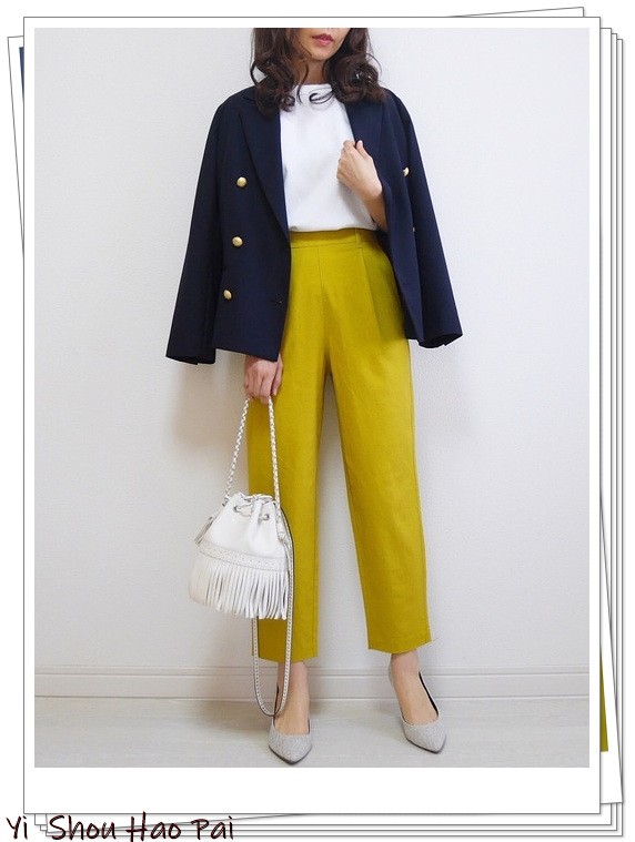 夏季亚麻宽松洋气7分裤,亚麻棉牛仔直筒裤穿搭