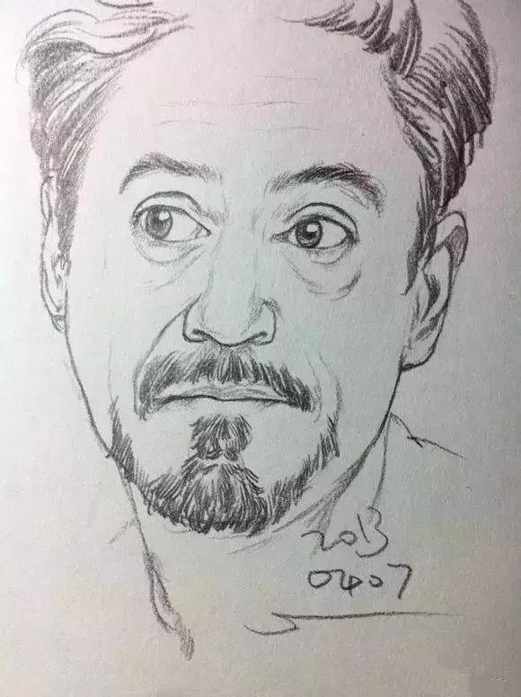 速写看一眼画一笔,用速写的方法画肖像画