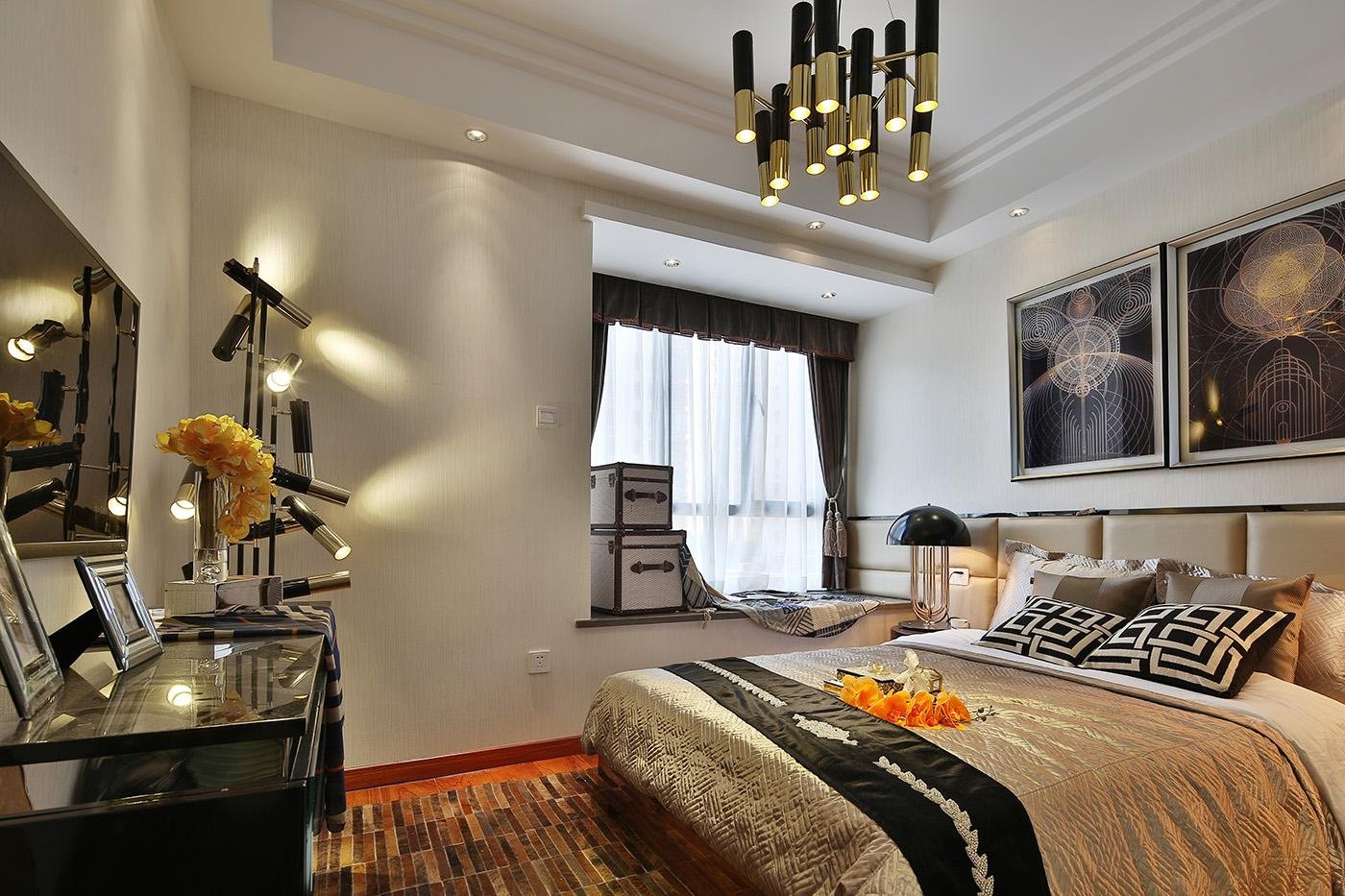 叠层现代轻奢风格装修,现代简约轻奢风格全屋装饰搭配