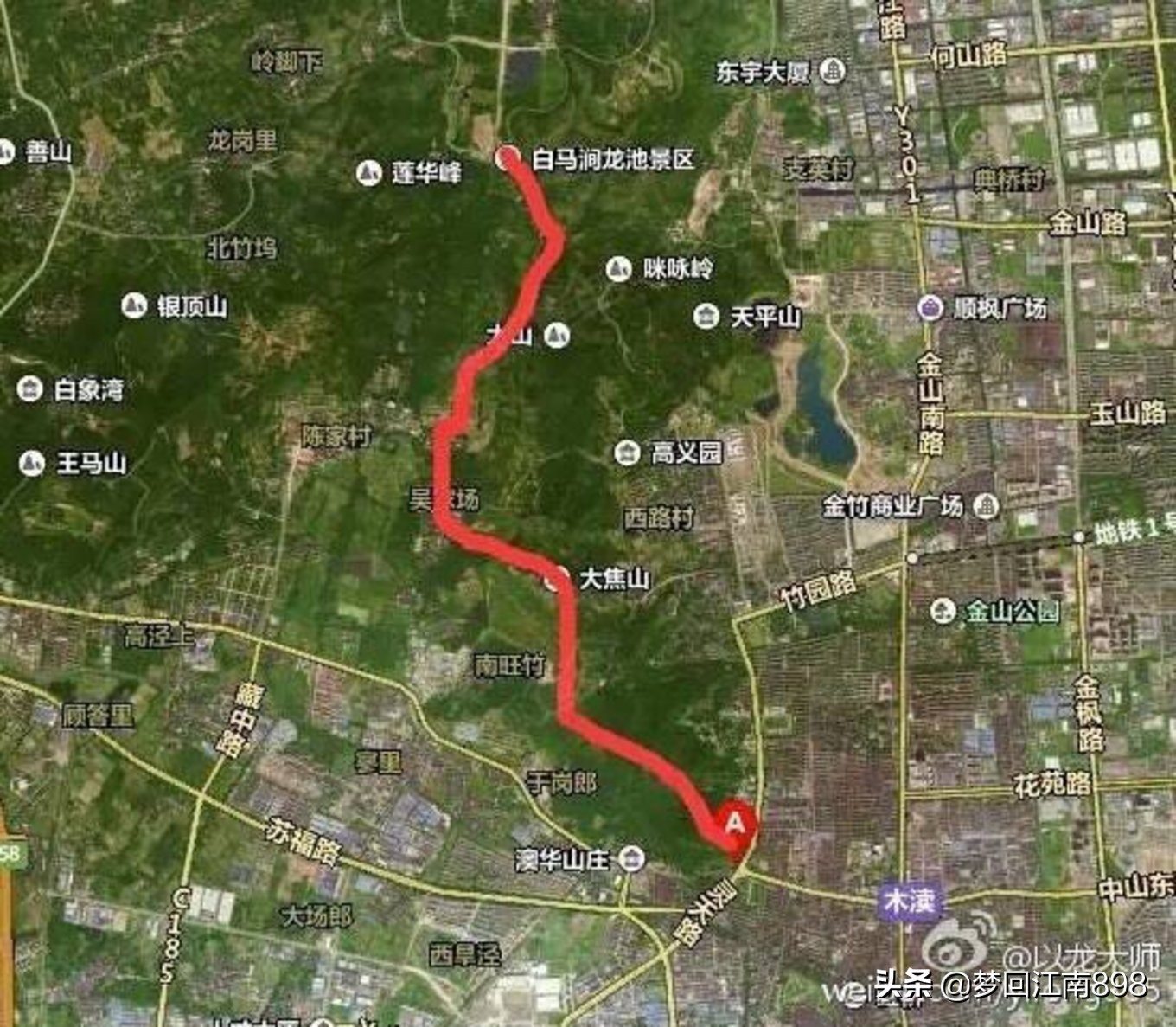 苏州天池山鱼骨线徒步路线图,苏州灵白线徒步需要门票吗