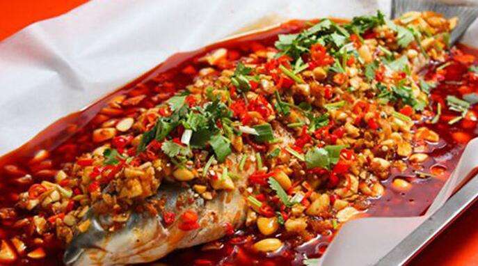 秘制纸包鱼七种酱料,纸包鱼饭店火爆