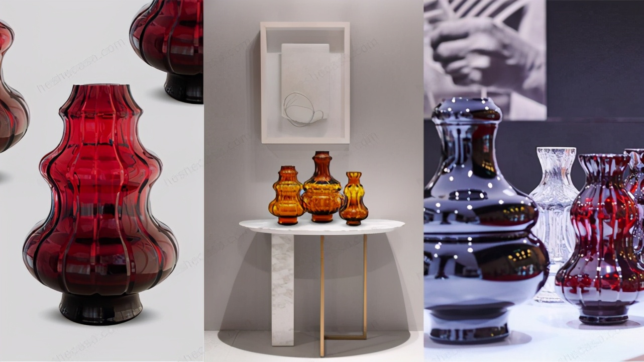 把玻璃烧成艺术品,将玻璃经过高温融化再做成工艺品