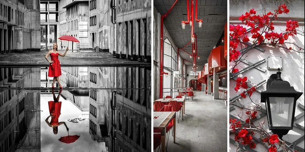 撞色高级灰令人惊艳的奢华质感,蓝色撞色高级灰