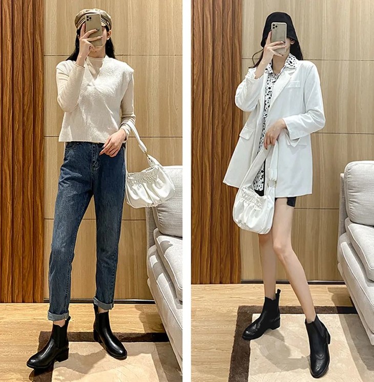 今冬最后一双鞋,选让你腿长1米8的切尔西,女人的优雅从它开始