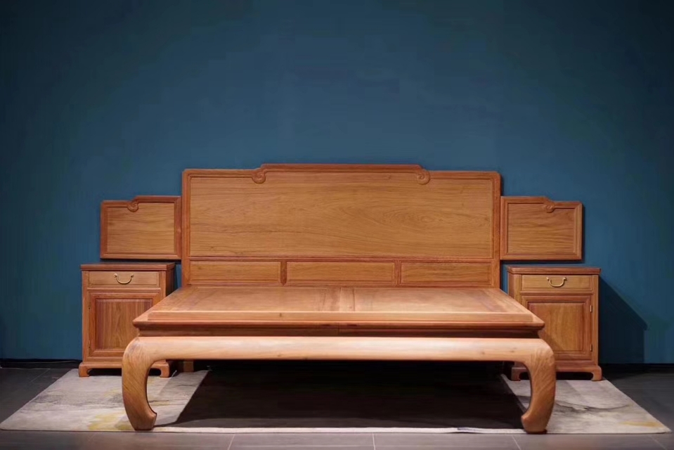 缅甸花梨素面大床,缅甸花梨大床介绍