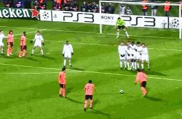 梅西第58个任意球全纪录,梅西的十大无解任意球