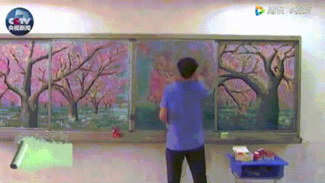 粉笔在黑板上画什么最漂亮,黑板报粉笔画技巧油画