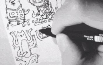 90后插画师画鬼,90后插画师山海经神兽