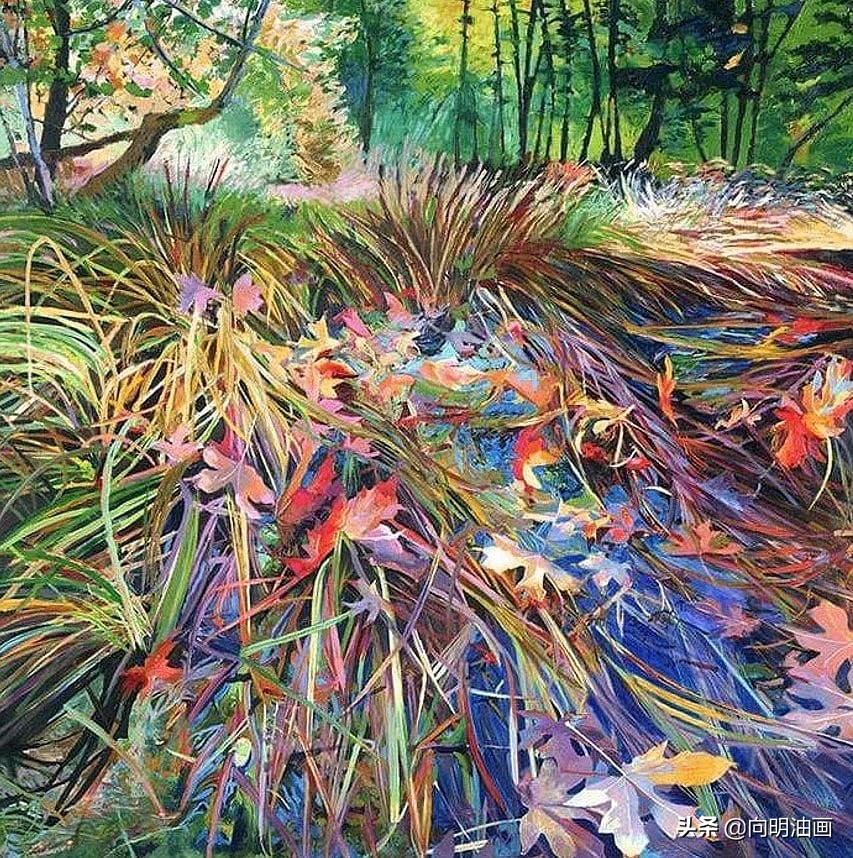 美国艺术家艾伦·迪特布兰特魔法森林的叶子沙沙作响