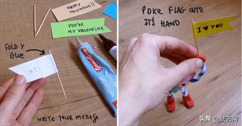 扭扭棒diy小物件表白,手工diy简单小饰品表白