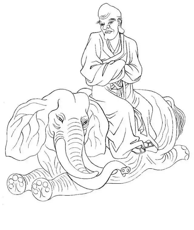 白描佛像线稿图片大全,白描佛像画法图片大全