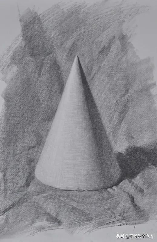 最简单的几何体素描画法步骤图片,素描几何体基础入门圆