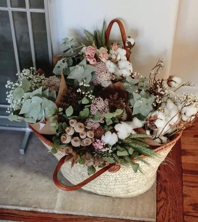 适合干花的装饰,简单的干花装饰