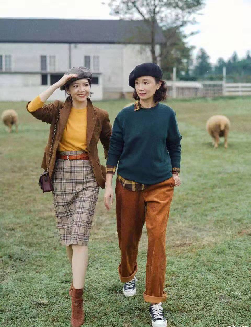 70后女人卫衣穿搭,中青年女性穿搭高级感裤子