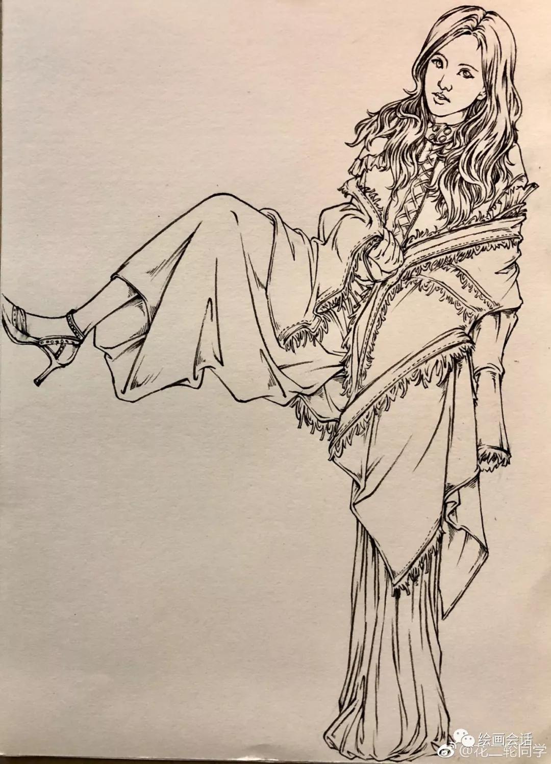 简单钢笔山水速写临摹图片,钢笔速写临摹推荐