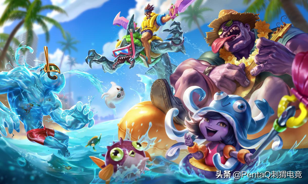 lol泳池派对男枪皮肤技能,lol男枪泳池皮肤视频