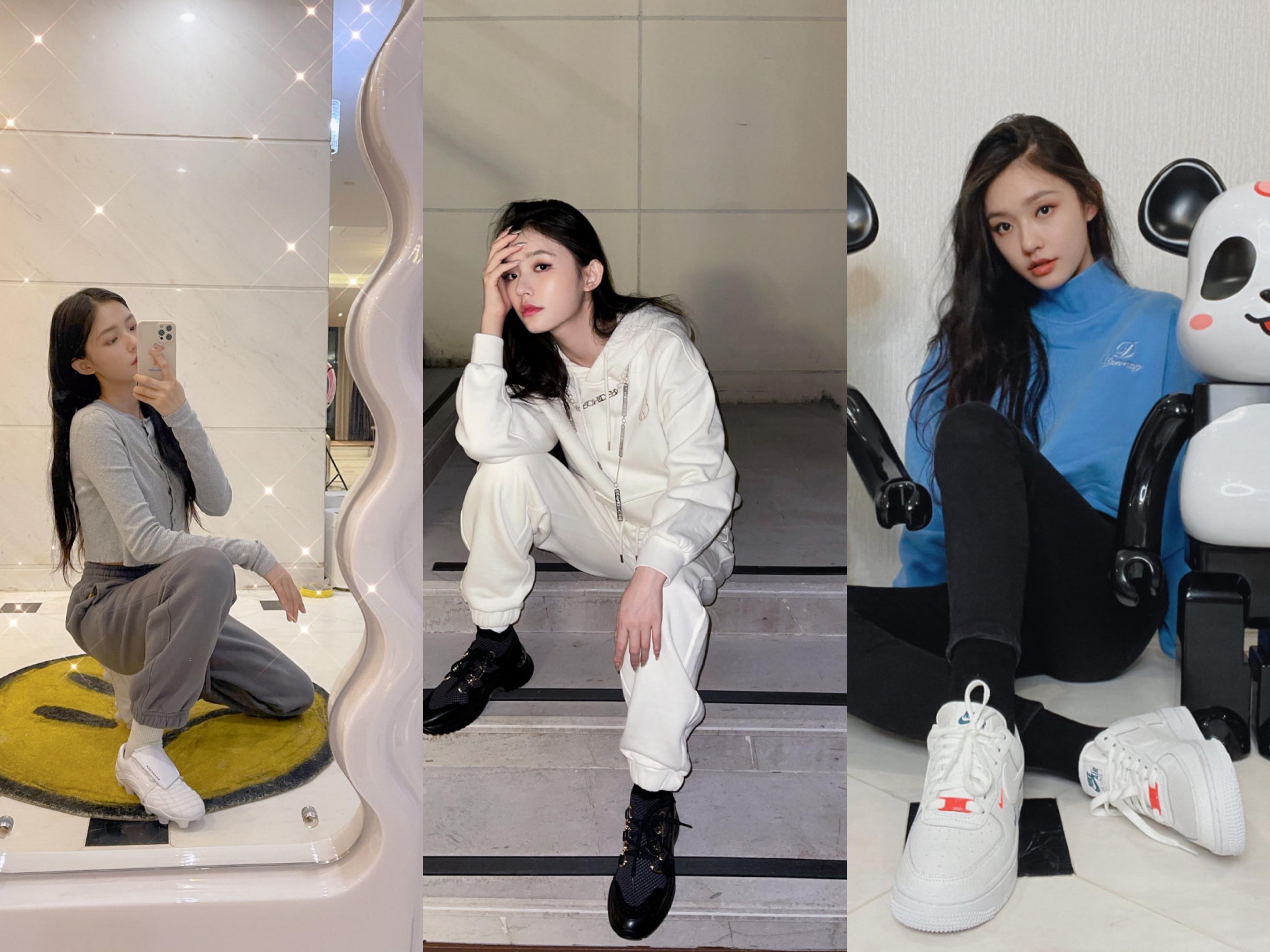 林允穿搭卫衣,林允黑色卫衣搭配图片