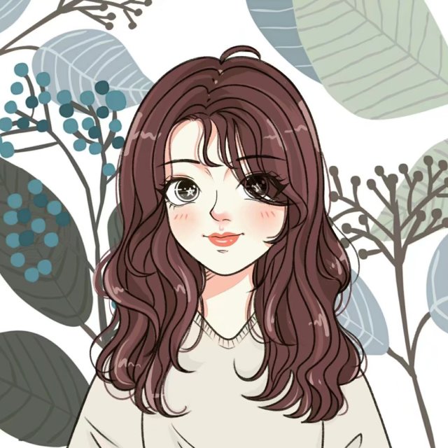 微信头像优美插画,微信清新头像手绘