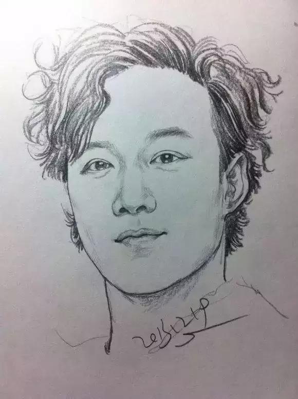 速写看一眼画一笔,用速写的方法画肖像画