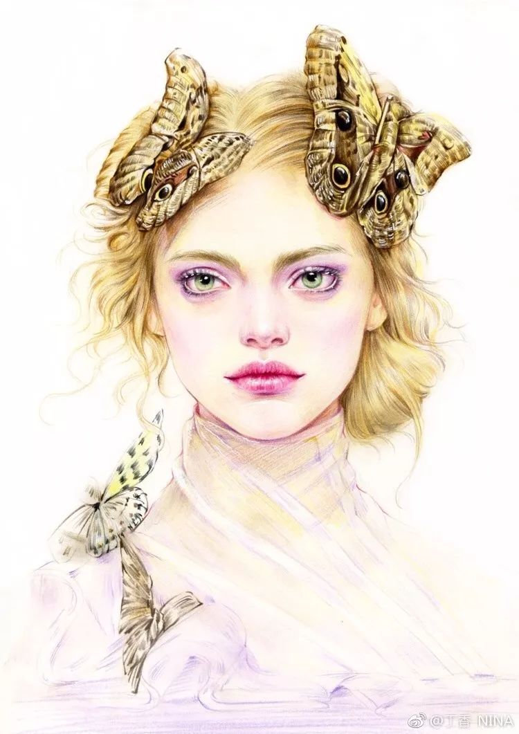 礼服怎么画好看仙气用彩铅,马克笔和彩铅裙子上色教程