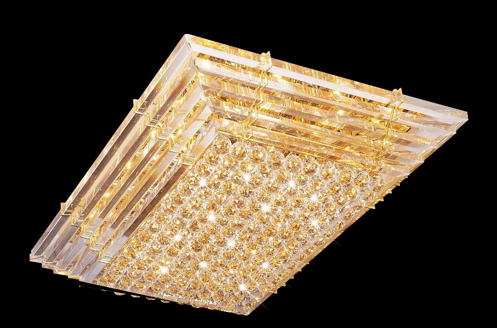 客厅水晶灯图片大全,客厅水晶灯用什么颜色灯泡好看