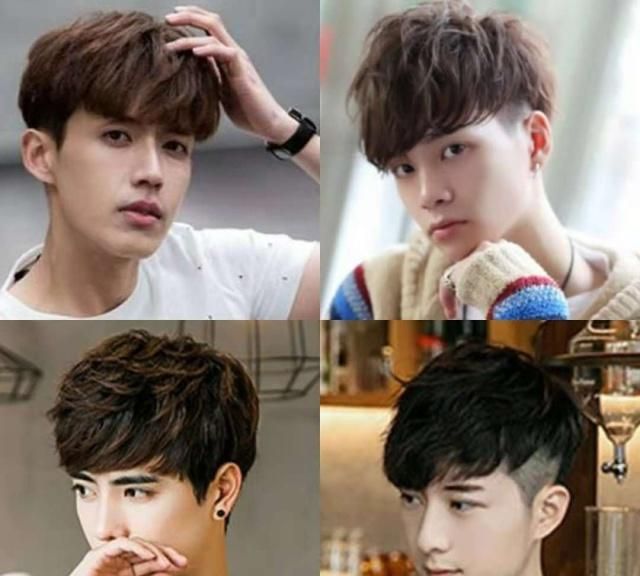 男生头发多还硬想留偏长的发型,男生头发往上翘适合什么样的发型