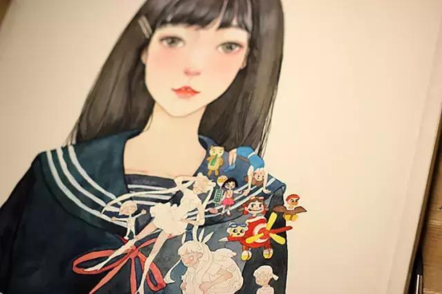 自己做ins插画卡片少女心 (少女心简单插画可爱小图案)