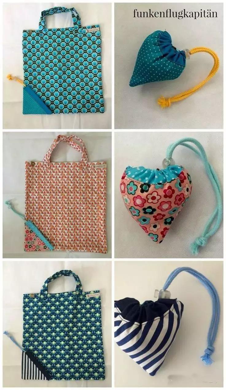 旧衣服环保购物袋手工制作幼儿园,旧衣改造手工购物袋