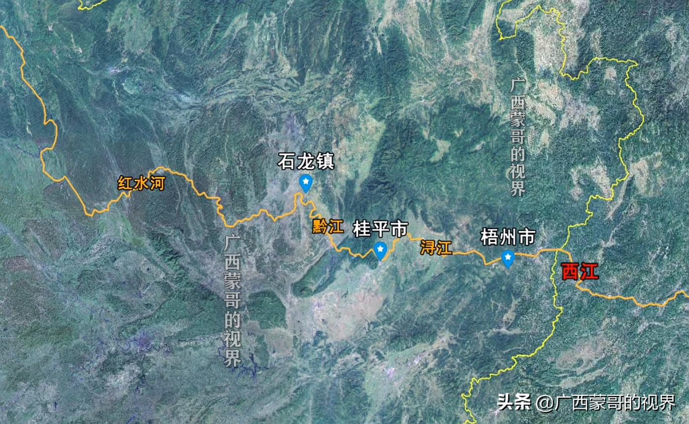 广西保护西江,西江广东与广西的分界