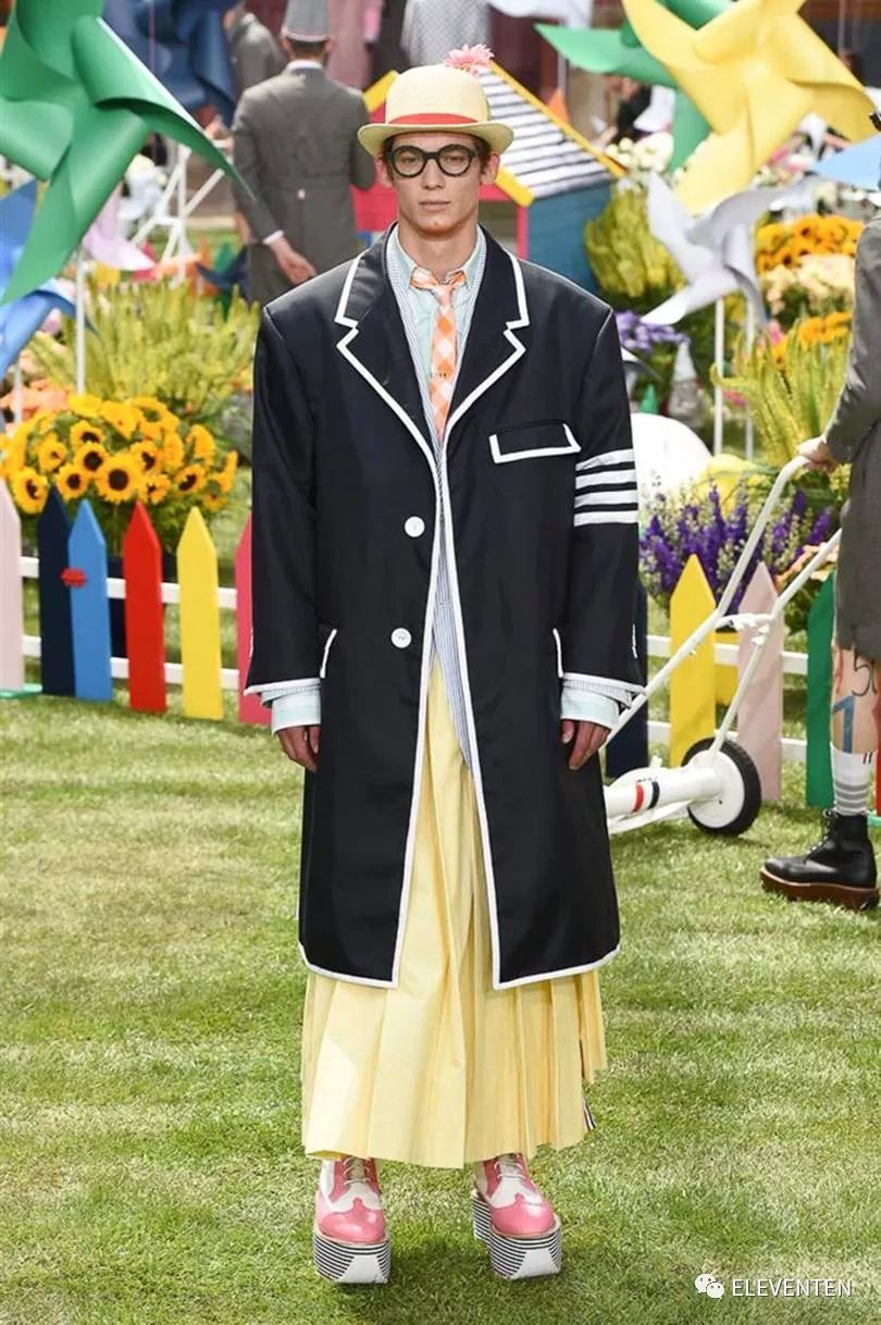 thombrowne2018男装,ThomBrowne2018春夏男装闭场造型
