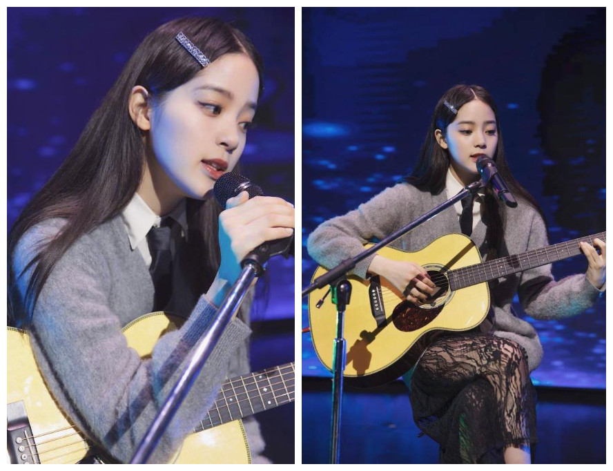 欧阳娜娜直刘海发型,剪了齐刘海想剪法式刘海怎么办